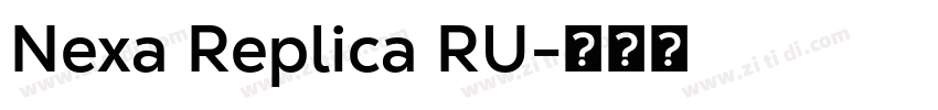 Nexa Replica RU字体转换